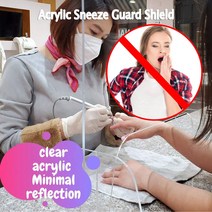 방음파티션 칸막이 테이블 아크릴 가림판 가림막 카운터 탑 리셉션 데스크 사무실용 재채기 가드 투명, 한개옵션0