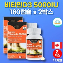 이마트 캐나다 초등학생 중학생 고등학생 고3 청소년 직장인 고용량 비타민D 5000 복용법 비타민디3, 2박스