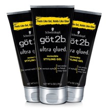 Got2b 갓투비 울트라 글루 스타일링 헤어젤 X 3팩, 단품