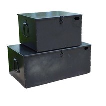 화물차 적재함 스틸 공구 상자 스텐 봉고 수납 박스, 블랙48x28x19