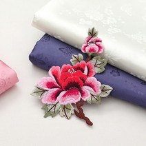 소잉홀릭 한복용 목단 입체 자수장식 ch35-919 / 한복자수패치