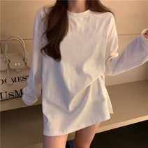 화이트 긴소매 티셔츠