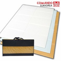 200x140 중형 코만도 코팅 엠보싱 캠핑매트+가방포함 캠핑 매트 발포 용품 돗자리 야외 리스 텐트, 쿠팡 아이보리