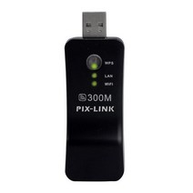 tv수신기 tv안테나 디지털 wifi 신호 어댑터 무선 300mbps usb 홀더 마우스 키보드 스피커 폰용 wifi 신호 향상 증폭기, 검은색