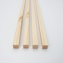 아이베란다 레드파인 각재 쫄대 12x12mm목재 각목, 800mm(3장)