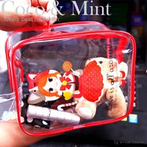 파우치 코코 & 민트 투명 빅 여행/비치백/수영/해변 [여우창고]