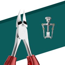파고드는 발톱 내성발톰 교정기 치료기 네일 아트 샵 전문가용, 교정기+올레크라논플라이어-빨간색