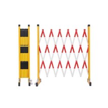 접이식 바리게이트 자바라 펜스 안전 시공 이동식 유치원 출입 통제 게이트, 높이 1.2x3m, 1.2x3m 노란색과 검정색