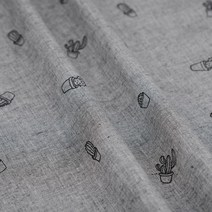 순면 멜란 30수 원단 1yard 기준 그레이 자연 시리즈, 선인장