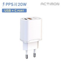 [후니케이스] 엑티몬 가정용 PD 20초고속 2포트 충전기(USB+C)(케이블미포함), 상세페이지 참조
