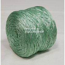 [콘샵] 인견 아이스 컬러 튜브사 - 반짝이 볼실, 11.애플민트