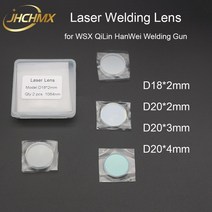 jhchmx 파이버 레이저 손 용접 보호 광학 렌즈 182202203204mm 1064nm wsx qilin hanwei 용접 기계 헤드, 20x4mm