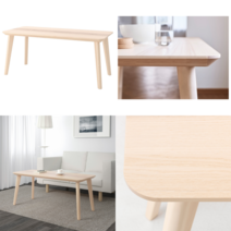 이케아 커피테이블 LISABO 리사보 커피테이블 물푸레무늬목 118x50 cm