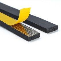 대용량 EVA 블랙 폼 강력한 단면 접착 2m-10m 고무 자체 접착 스폰지 씰 스트립 방음 Anti-collision Seal, 15x15mm(1미터당 가격)