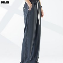 DFMEI 스트레이트 트레이닝 팬츠 남성 캐주얼 남자 바지 슬랙스 팬츠 여름 남성 의류 남자다 남자 백긴 바지 매치 남자