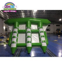 플라잉피쉬보트플라잉보드플라잉보트바나나보트물놀이보트바나나고무보트고무보트플라잉피쉬보드 재미 있는 팽창 식 물 flyfish 바나나 보트 수상 스포츠 게임, [01] 4x1.5m, [01] green