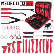 자동차 오디오 수리 도구 트림 제거 패널 도어 키트 자동 클립 펜치 패스너 리무버 세트, 43pcs