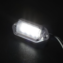 락모터스 차량용 블랙 와이드 언더램프 12-24V겸용 넘버등 번호판등 LED 퍼들램프 언더등 실내등, 실버