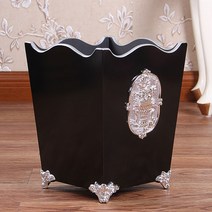 유럽풍 고급 레트로 사각 인테리어 휴지통, 개, L