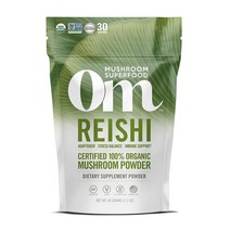 Om 레이쉬 서티파이드 머쉬룸 파우더 글루텐 프리 비건, 1개, 60g