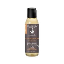 수딩 터치 아유르베다 목욕 바디 & 샌달우드 향 마사지 오일 4fl oz