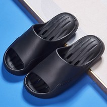 욕실화 거실화 실내화 미끄럼방지 고급pvc소재 화장실 슬리퍼 목욕탕 베란다 욕실 신혼 자취템, 블랙