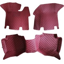 자동차 인테리어 Toyota Avalon 용 내구성 사용자 정의 가죽 컬러 자동차 바닥 매트 2013-2016 2017 카펫, 07 wine red