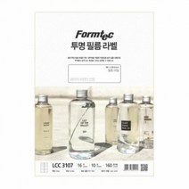 DVD라벨 폼텍 프린터 투명라벨 LCC3107 라벨지 10매 16칸, 색상:[색상]본상품