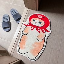 디베르소 고양이 캐릭터 노슬립 발매트 욕실.주방.현관.거실.침대앞 사용하기 좋은, 사진 찍는 냥이
