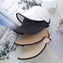 더뷰렛 블랑 썸머햇 여름 볼캡 승마모자 라탄 라피아햇 넓은챙 자외선 햇빛 차단 여성 밀짚 모자