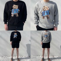 (남여공용) 엑스레이 테디베어 맨투맨 커플룩 남자 맨투맨 여자 맨투맨 곰돌이