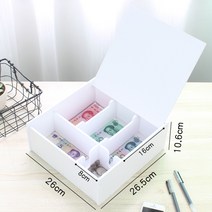 소형금고 나만의 비밀금고 현금보관함 지폐보관함 미니 돈통, 3.노트 랙 107 플랩(나사 고정)