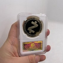 36 가지 도게코인/비트코인/ETH/라이트코인/대시/리플/모네로/EOS 메탈 물리적 실버/골드 Ada 카르다노 코인 아크릴 케이스 포함, 26-1 Z