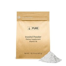 Pure Original Ingredients 이노시톨 비타민 B8 파우더 0.5kg1파운드 항상 순수함 필러나 첨가제 없음 실험실 인증 USA 미국, 1 Pound (Pack of 1)