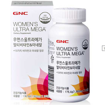 보습 [건강식품] GNC 우먼스 울트라 메가 멀티 비타민앤 미네랄 90정 182.25g x 1개(448349), 182.25g x 1개