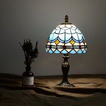 스테인글라스 B빈티지스탠드, 블루:LED 인치구 전구