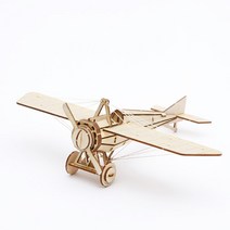 퍼즐피플 3D 영공방 배/비행기/자동차 입체퍼즐모형, 3D목재 프랑스 모랑솔니에 단엽기 주니어 시리즈, 1Ea