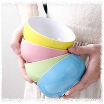 온나 밥그릇 밥공기 국그릇밥그릇 밥공기 국그릇 파스텔식기 북유럽스타일주방 북유럽도자기 마카롱컬러 bowl 밥그릇볼 분위기전환용, 블루