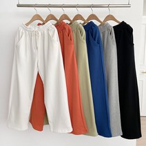 로멜즈 쭈리 무지 투포켓 트레이닝 밴딩바지 일자 와이드팬츠 6color