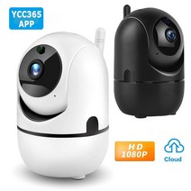 ycc365 plus 스마트 ip 카메라 hd 1080p 클라우드 무선 야외 자동 추적 적외선 감시 카메라(wifi 카메라 포함), 1080p 블랙, 협력사, au 플러그