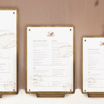 디자인13651 카페 레스토랑 식당 스탠드 우드 메뉴판 A3 A4 L S M 자석보드 클립보드 빌패드 메뉴보드