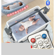 다기능 아기침대 전동 흔들침대 경사 역류방지 신생아, J