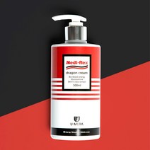 메디플렉스 드래곤크림 50ml/150ml/500ml 스포츠 발열크림 파스 찜질 뜸 핫크림 리커버리크림 허리 무릎 관절 통증완화 셀룰라이트 다이어트, 500ml