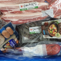 제주 토마호크 캠핑세트 수제소시지 염통꼬치 흰다리새우 된장찌개 우삼겹, 1세트