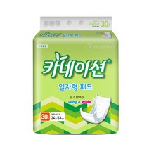 카네이션 일자형패드(2회)30개입 성인기저귀, 4팩, 30개입