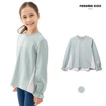 레노마 키즈 여아목걸이체크배색티 민트 R2231T171 22