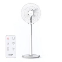 CKEA 스탠드 BLDC 선풍기 저소음 사무실 가정용 리모콘 써큘레이터, JEF-DC14BK