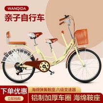 성인 2인용 3인용 자전거 2인승 커플 가족 유원지 관광 이색 자전거, 24인치, 7, 7