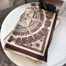 여성 캐시미어 머플러 스카프 목도리 겨울 선물용 럭셔리 양면 편지 따뜻한 인쇄 부드러운