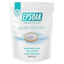 엡소크 퓨어 앱섬 솔트 마그네슘 설피트 2.27kg 1팩 Epsoak Magnesium Sulfate USP Grade Pure Epsom Salt